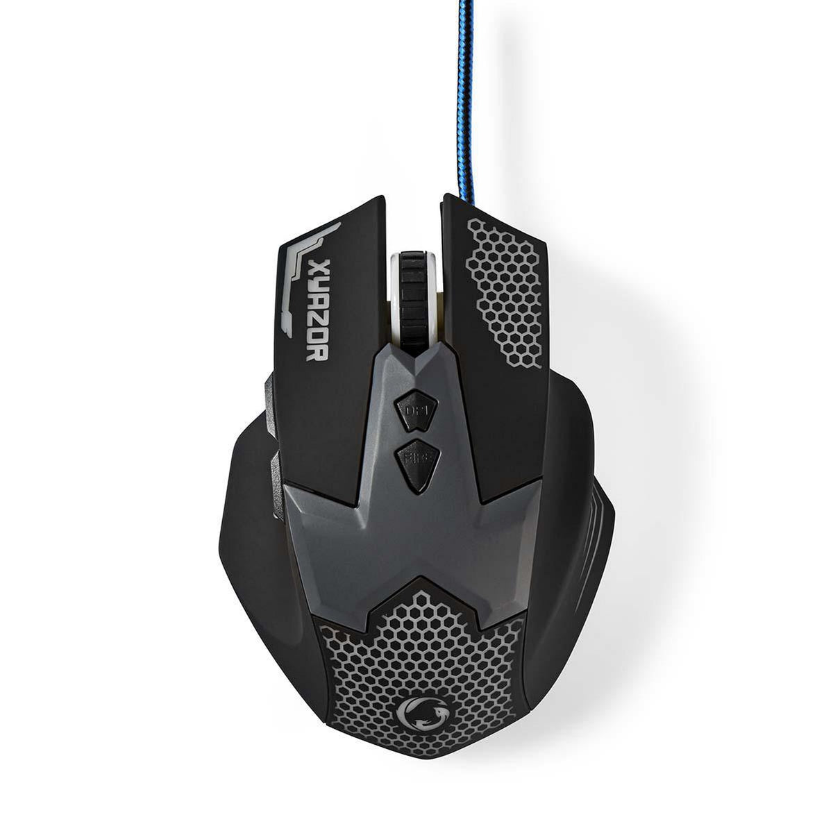 Gaming Mouse | Wire bound | 800 / 1200 / 1600 / 2400 dpi | Adjustable DPI | Number of buttons: 7 | Right-handed | 1.50 m | LEDs
