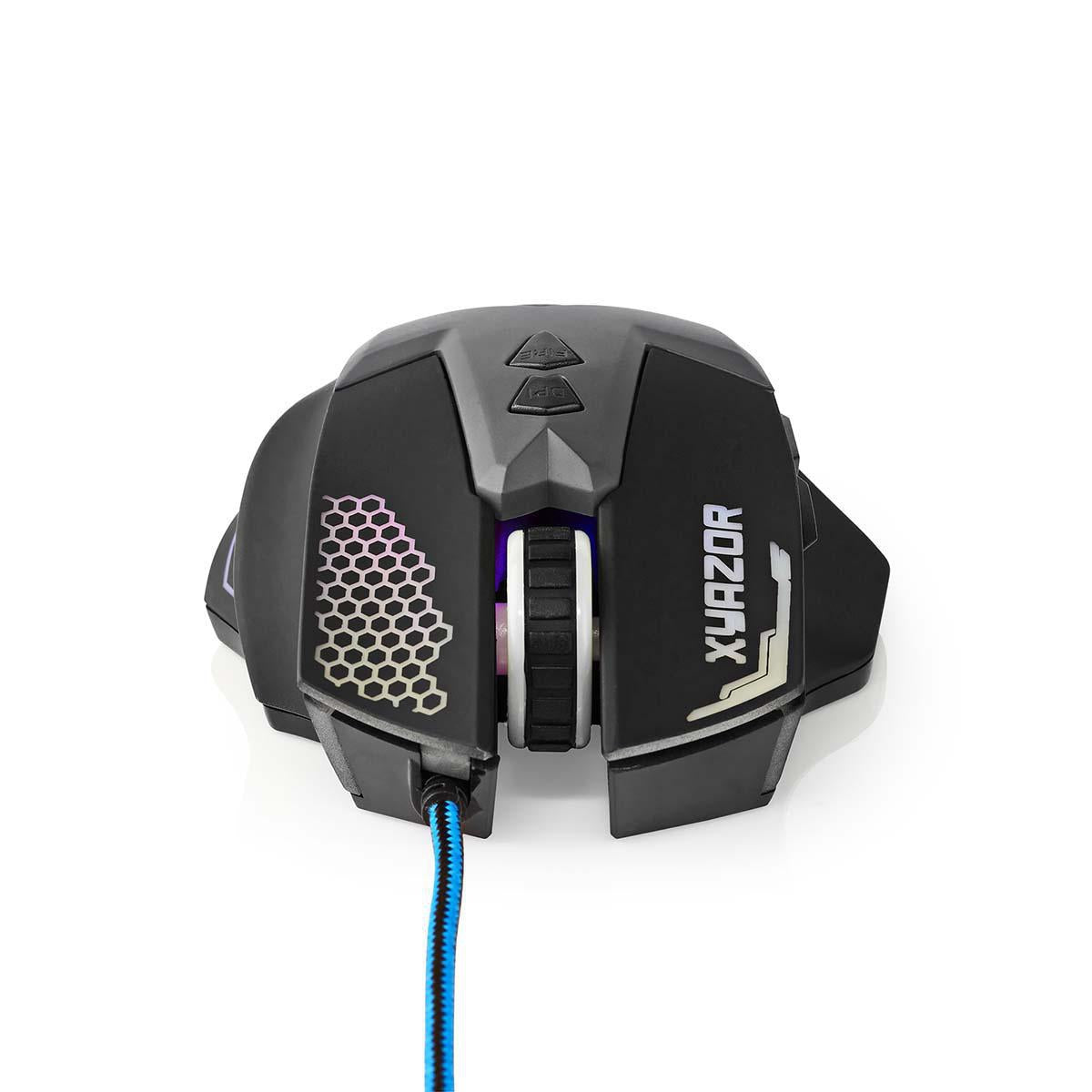 Gaming Mouse | Wire bound | 800 / 1200 / 1600 / 2400 dpi | Adjustable DPI | Number of buttons: 7 | Right-handed | 1.50 m | LEDs