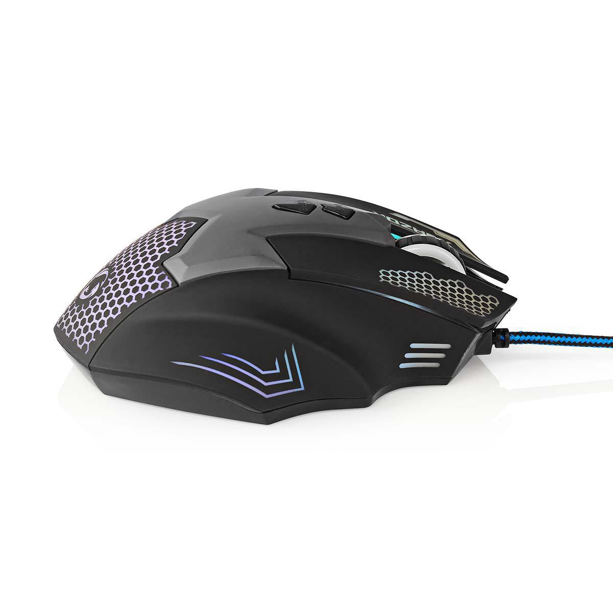 Gaming Mouse | Wire bound | 800 / 1200 / 1600 / 2400 dpi | Adjustable DPI | Number of buttons: 7 | Right-handed | 1.50 m | LEDs