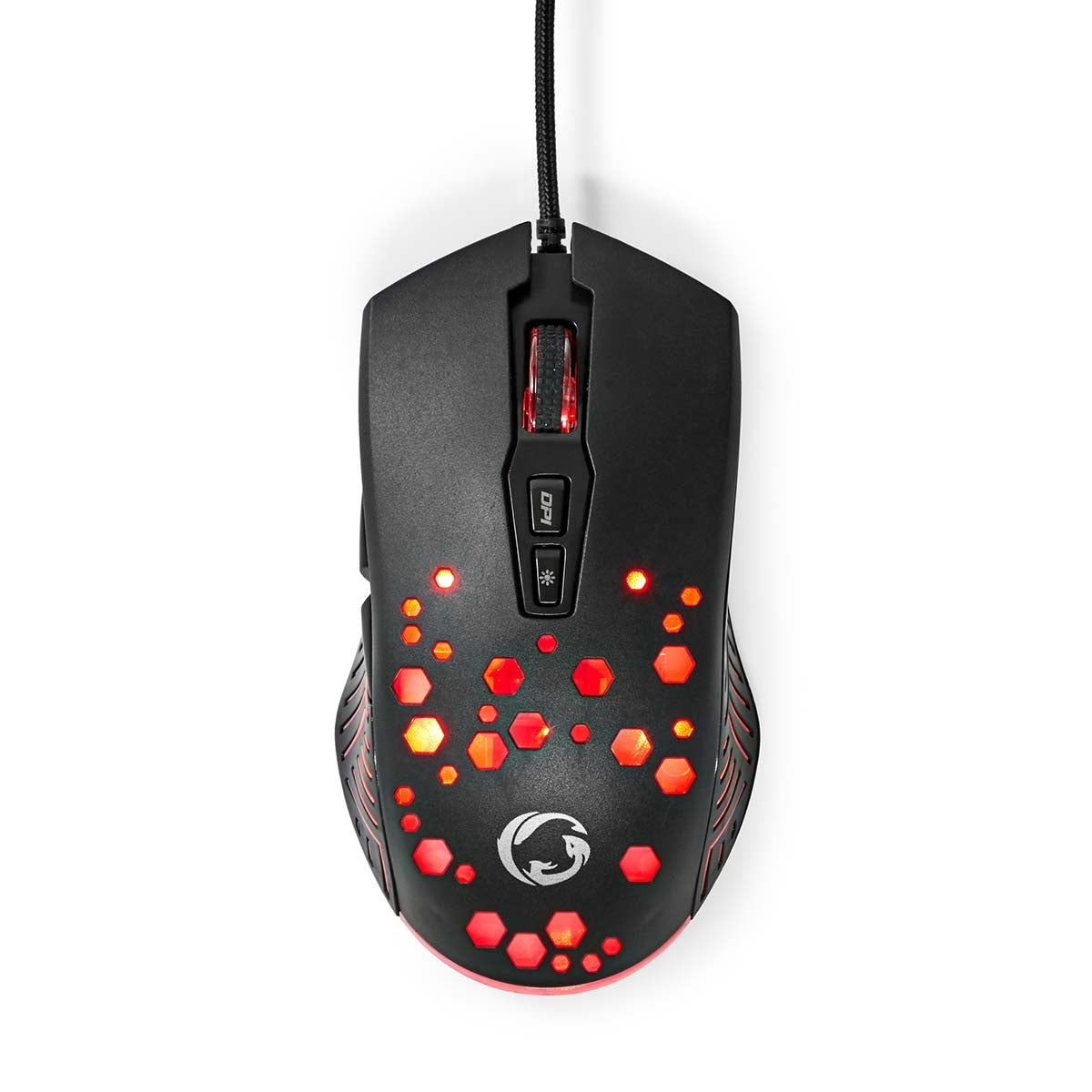 Gaming Mouse | Wire bound | 800 / 1200 / 2400 / 3200 / 4800 / 7200 dpi | Adjustable DPI | Number of buttons: 7 | Programmable buttons | Right-handed | 1.50 m | RGB