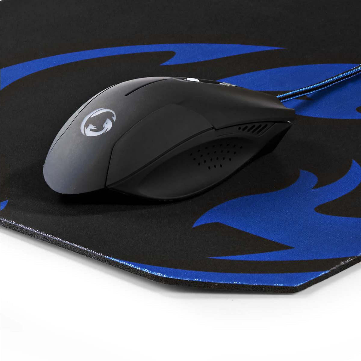 Gaming Mouse and Mouse Pad Set | Wire bound | 800 / 1200 / 1600 dpi | Adjustable DPI | Number of buttons: 6 | Right-handed | 1.50 m | Normal Lighting