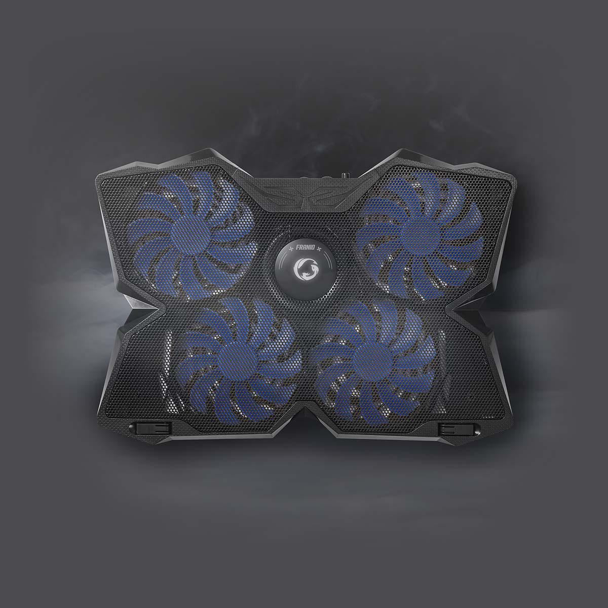 Gaming Notebook cooler | Number of fans: 4 | USB Power | 15" | 19" | LEDs