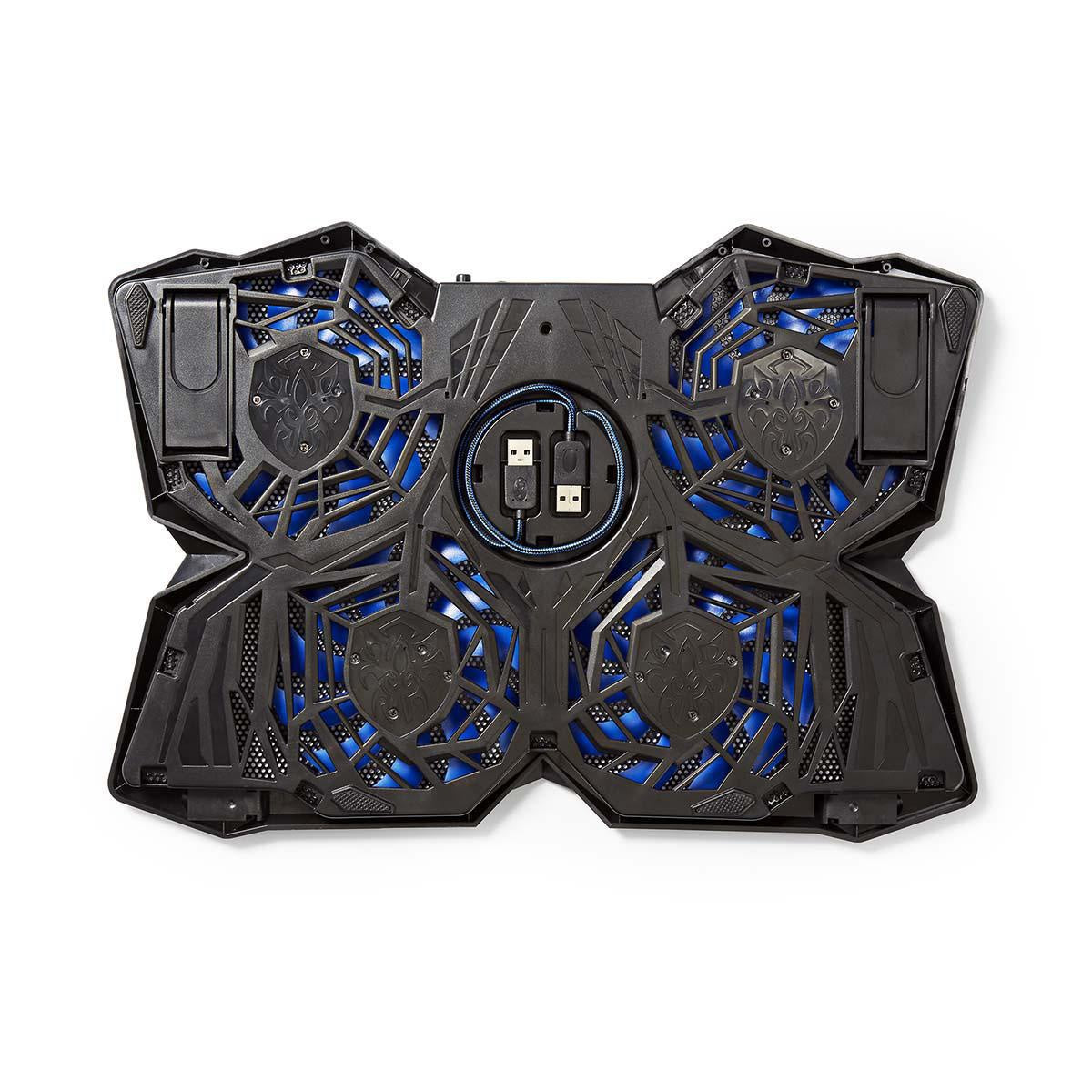 Gaming Notebook cooler | Number of fans: 4 | USB Power | 15" | 19" | LEDs