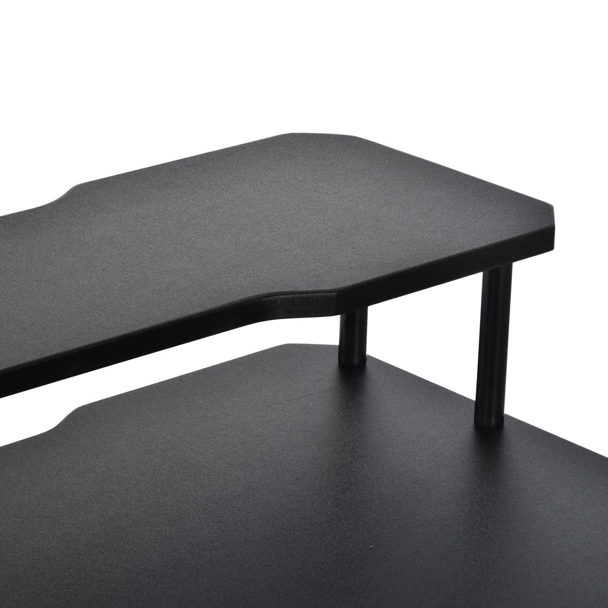 Gaming Table Desk Headphone Hook Steel + Mdf Black 120X60X90Cm