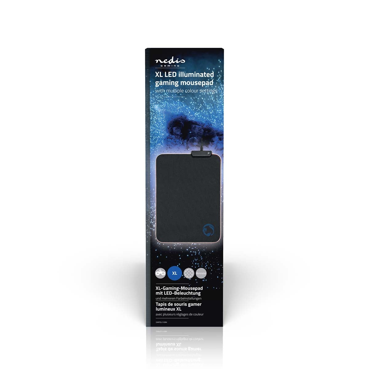 Gaming mouse pad | Rubber / Microfiber | Black