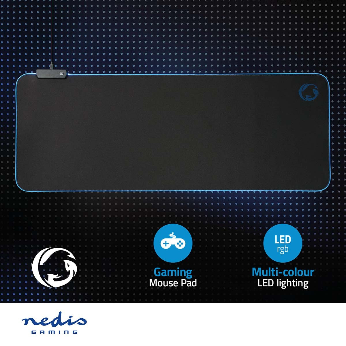 Gaming mouse pad | Rubber / Microfiber | Black