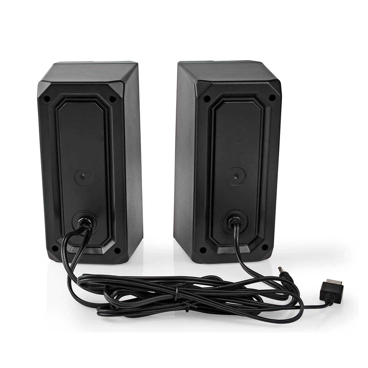 Gaming speakers | Speaker channels: 2.0 | USB Power | 3.5 mm Male | 18 W| LEDs | Volume control
