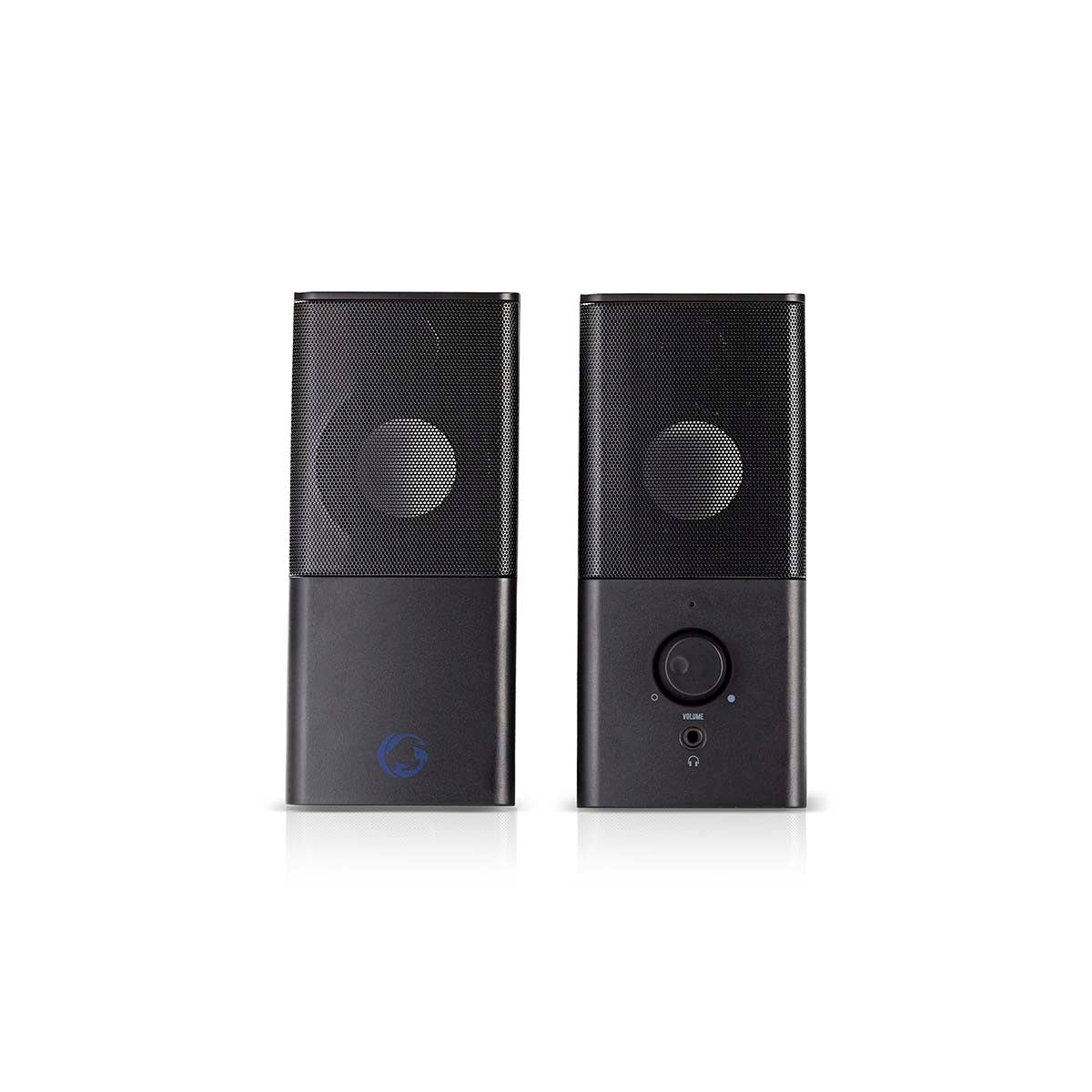Gaming speakers | Speaker channels: 2.0 | USB Power | 3.5 mm Male | 18 W| Without Lighting | Volume Control | Connection output: 1x 3.5 mm audio output