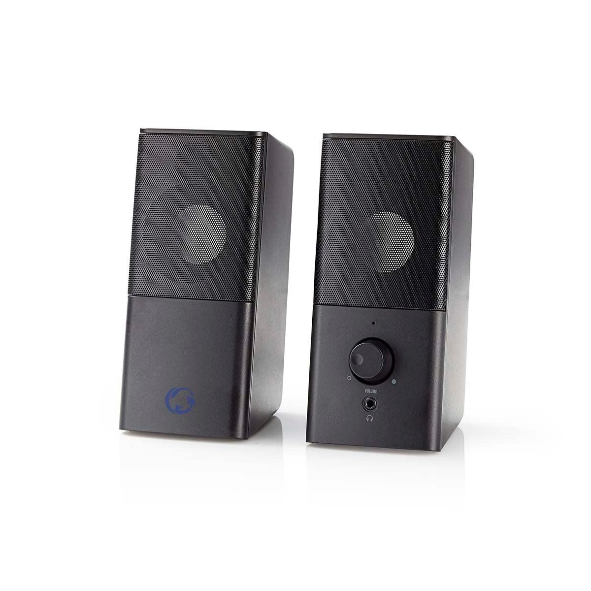 Gaming speakers | Speaker channels: 2.0 | USB Power | 3.5 mm Male | 18 W| Without Lighting | Volume Control | Connection output: 1x 3.5 mm audio output