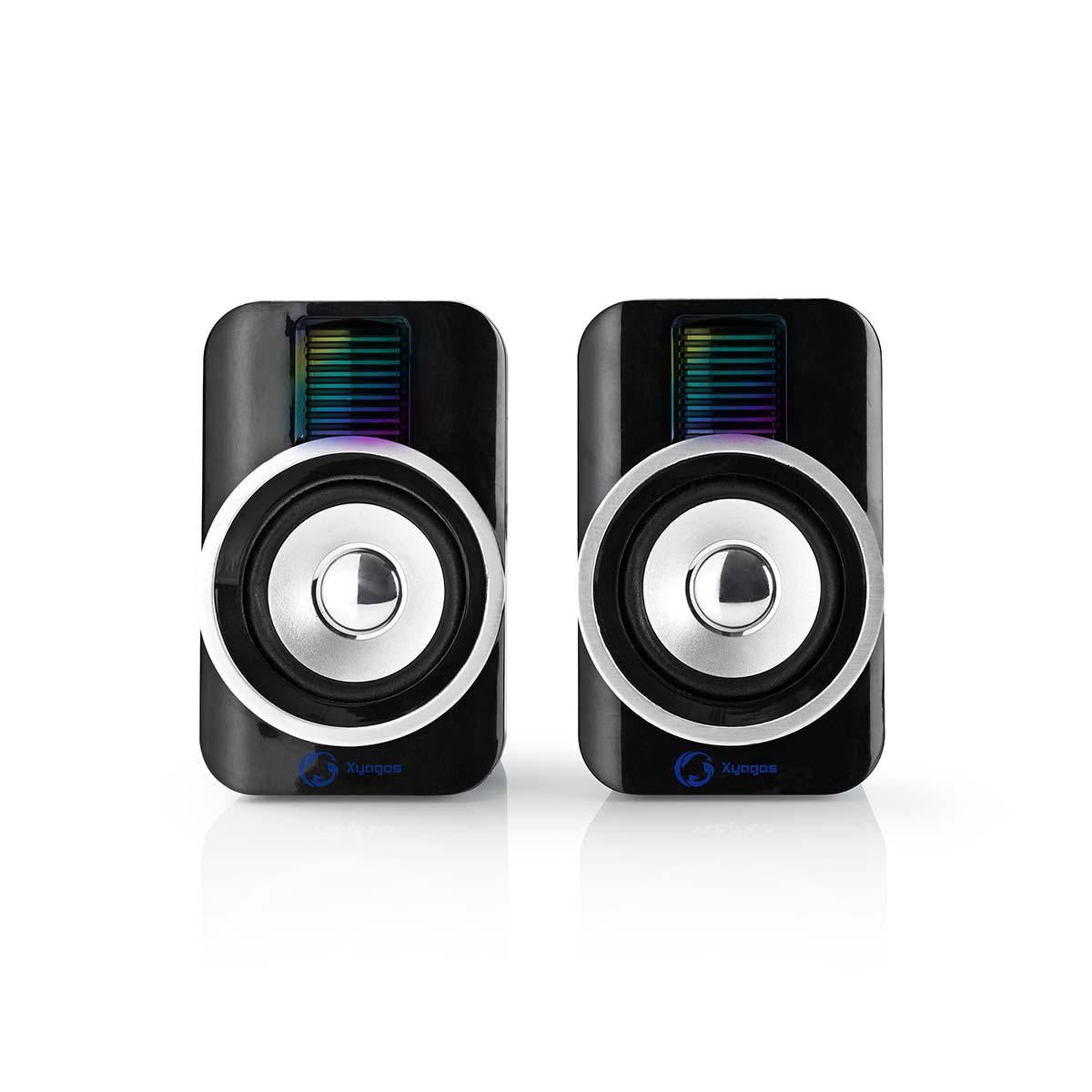 Gaming speakers | Speaker channels: 2.0 | USB Power | 3.5 mm Male | 30 W| RGB | Volume control