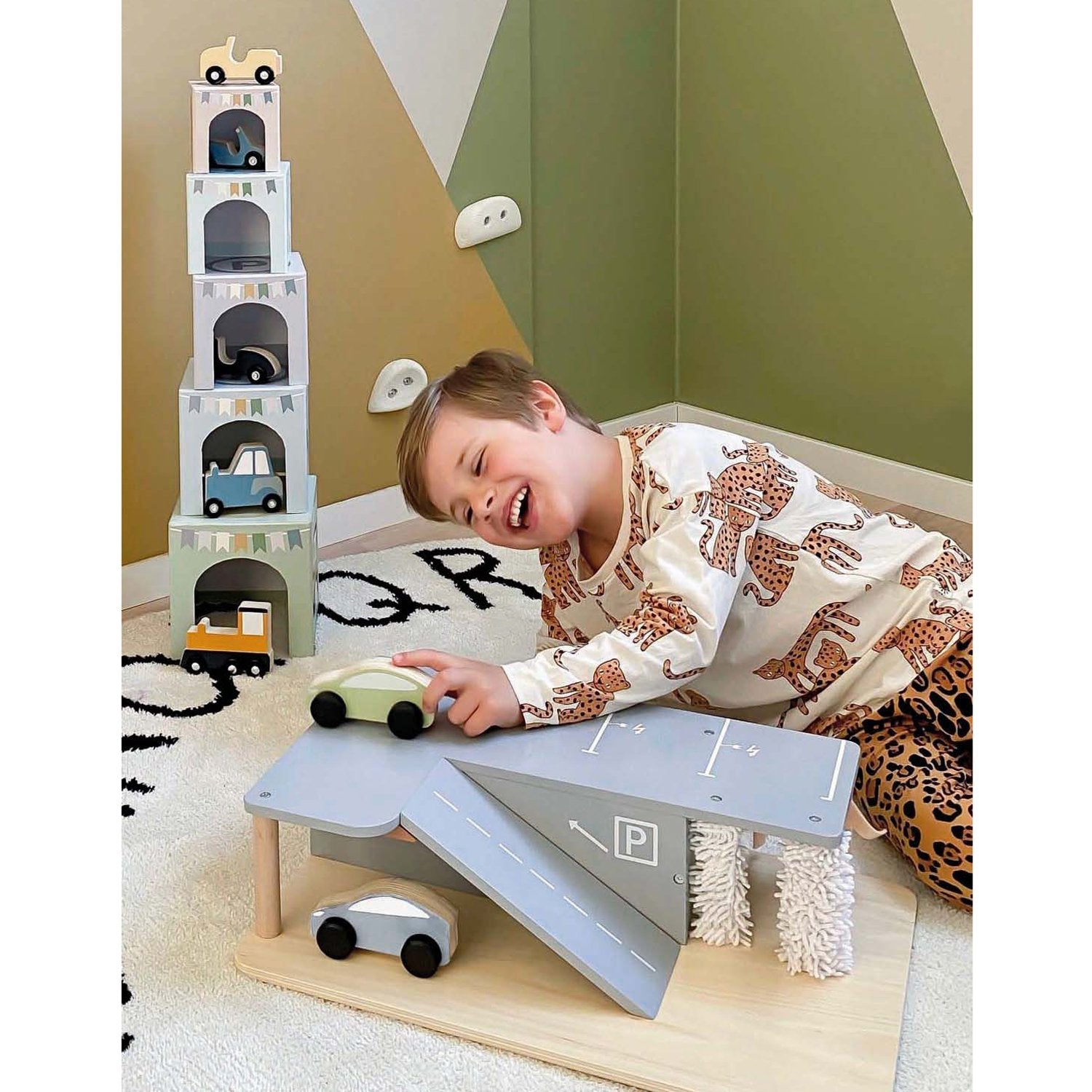 Garage with car wash