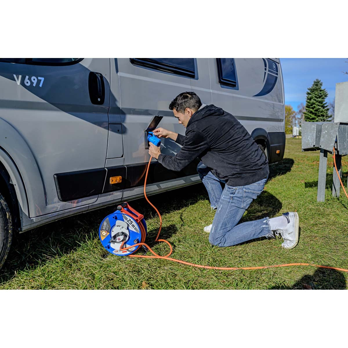 Garant G CEE 3 IP44 Kabelhaspel voor camping en maritieme doeleinden 25m H07RN-F 3G2,5