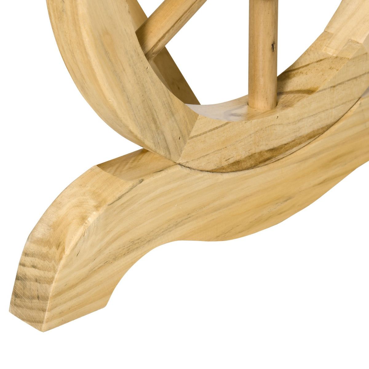 Garden Bench Wood Weatherproof Bench Garden Furniture Rustic Bench Natural 98 X 50 X 39.5 Cm