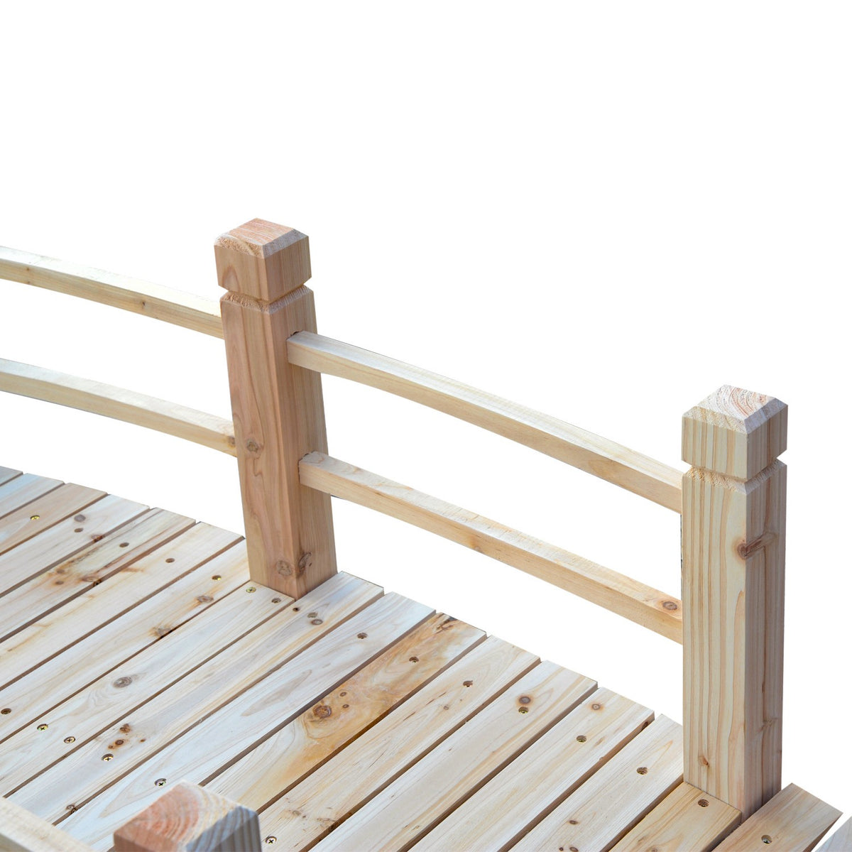 Garden Bridge Wooden Bridge With Railings Up To 180 Kg Of Fir Wood