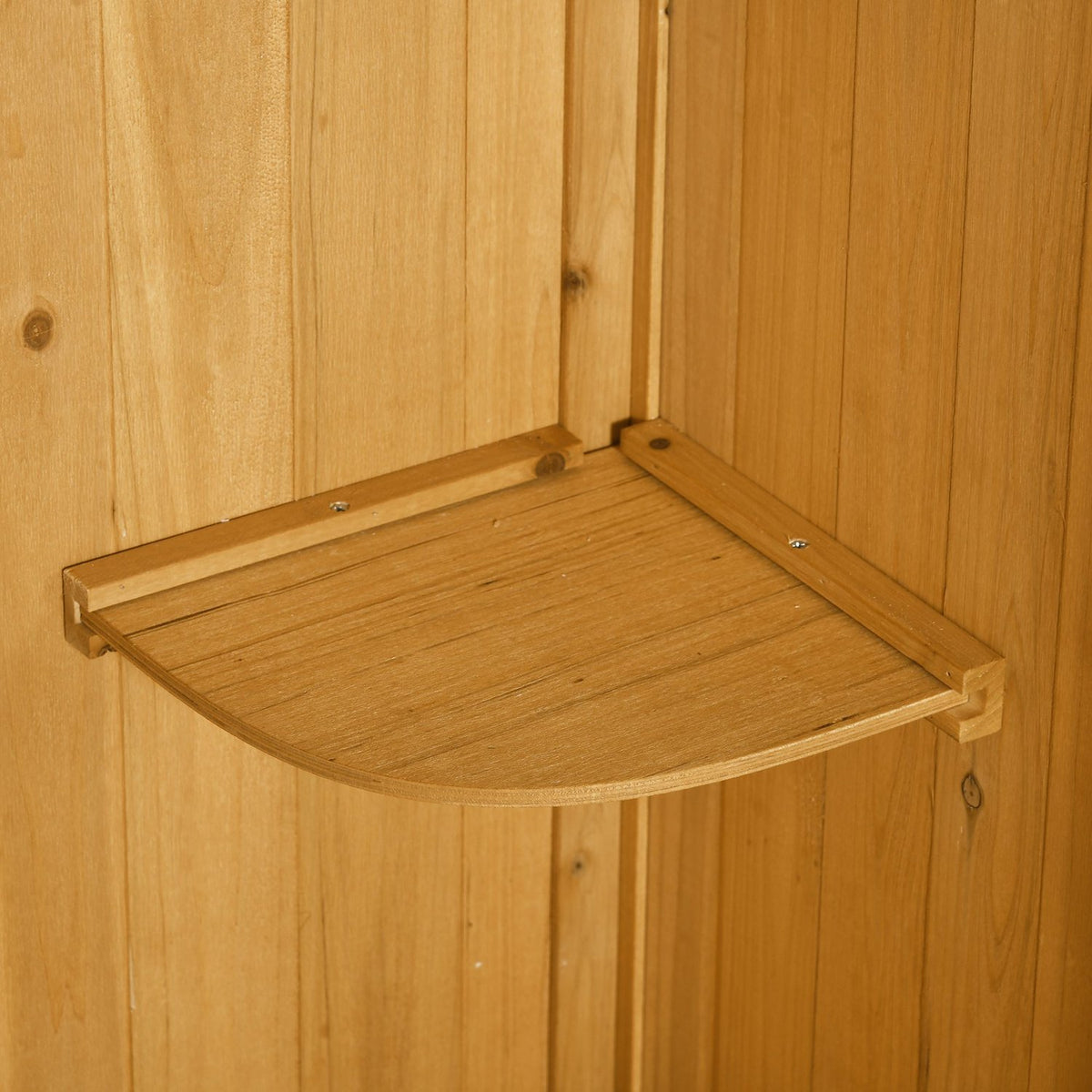 Garden Cabinet, Garden Shed, Tool Shed, Tool Shed With Shelves, Asphalt Roof, Window, Wood, Yellow + Green, 77 X 54.2 X 179 Cm
