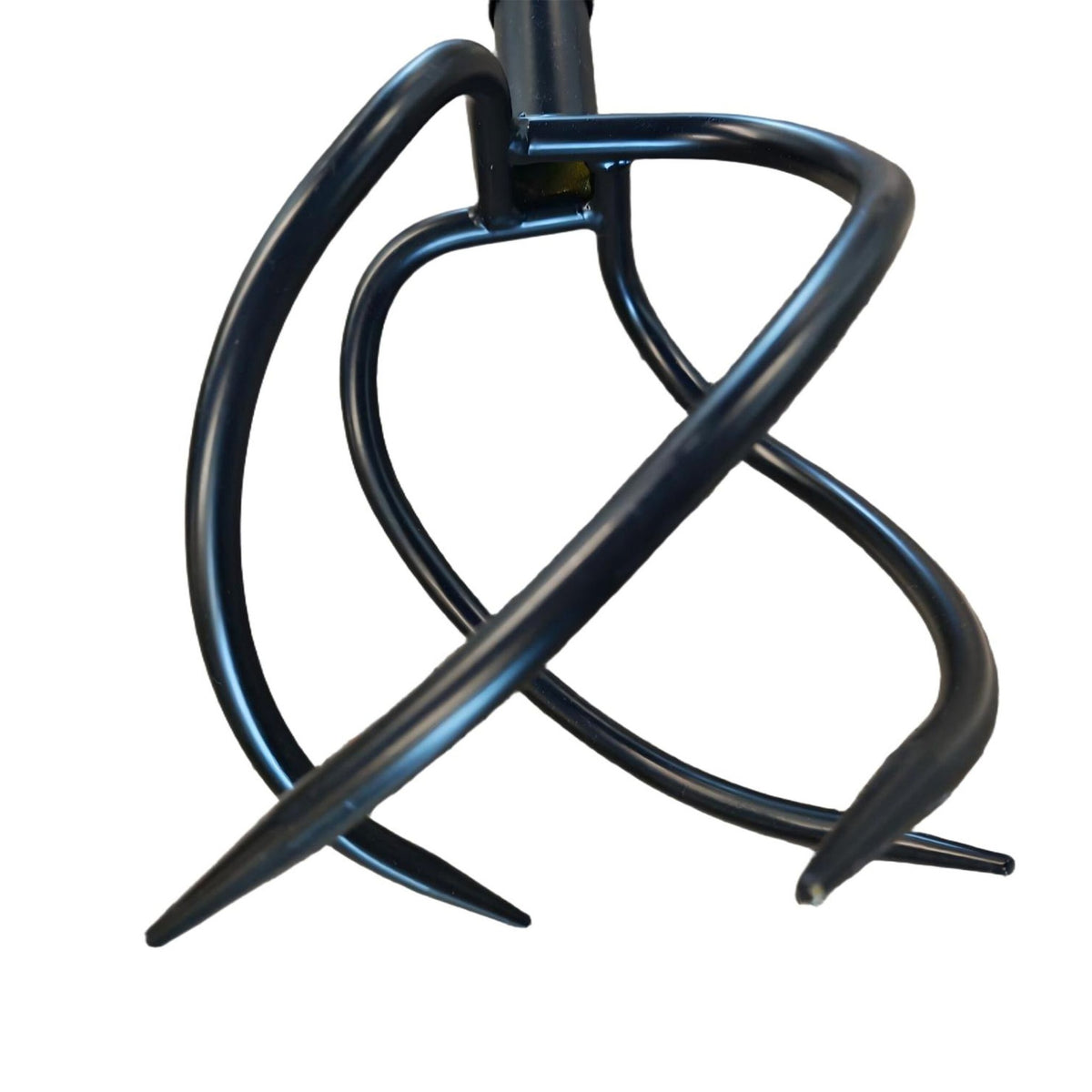 Garden Claw Rake with Handle – 4 Spiral Tines