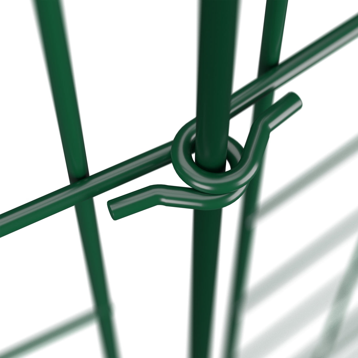 Garden Fence, 5 Arched Panels, Metal Border