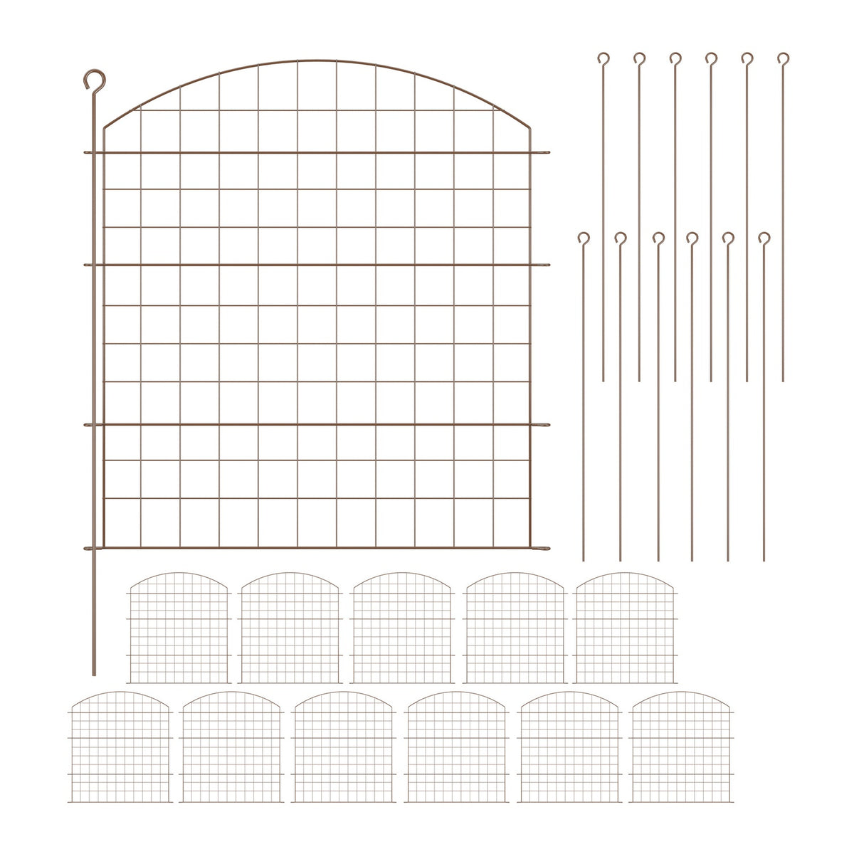 Garden Fence with Arch – Metal Pond Protection Fence