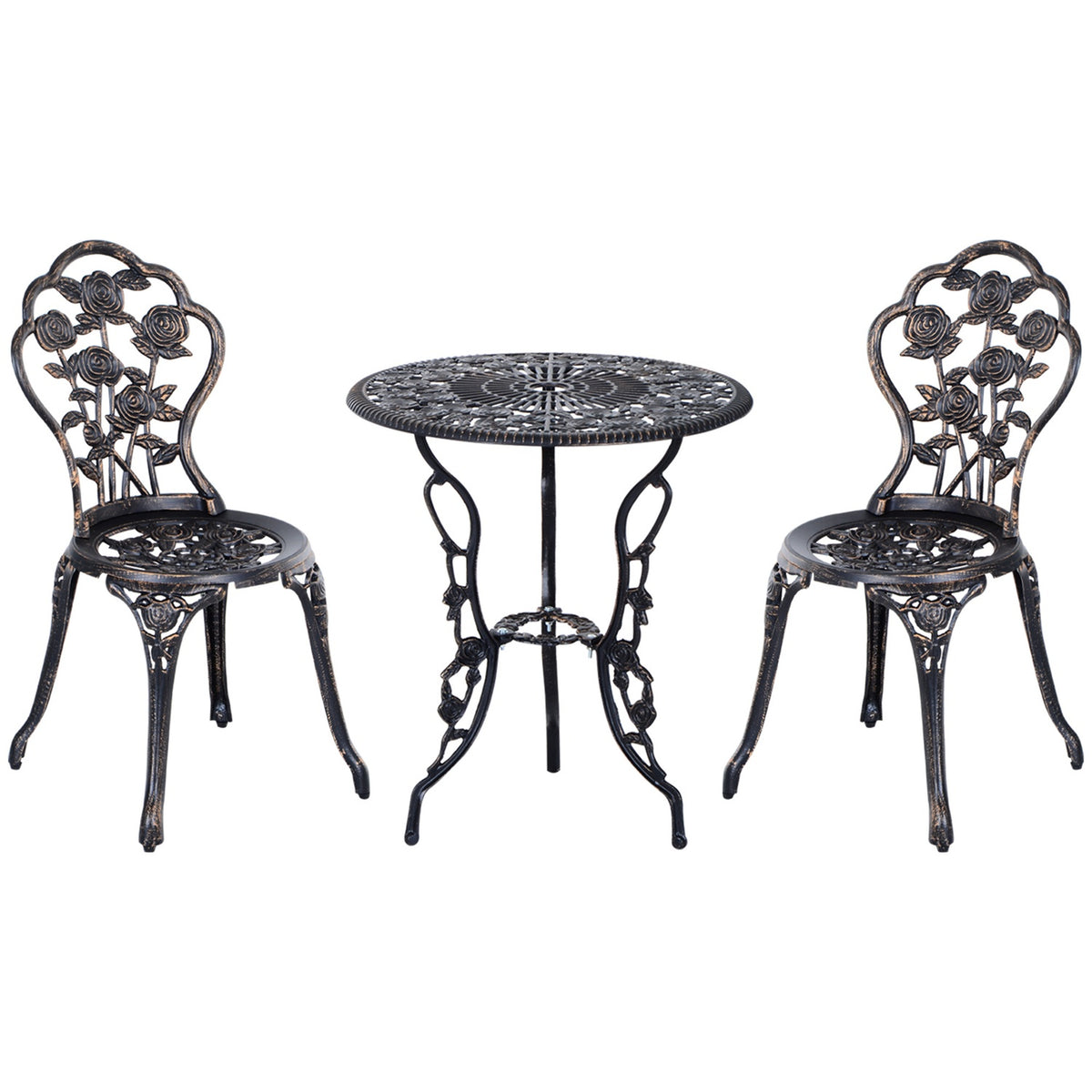 Garden Furniture For 2 People, Garden Set, Seating Group, Balcony Set, Balcony Furniture Set, Table Chair, Bronze