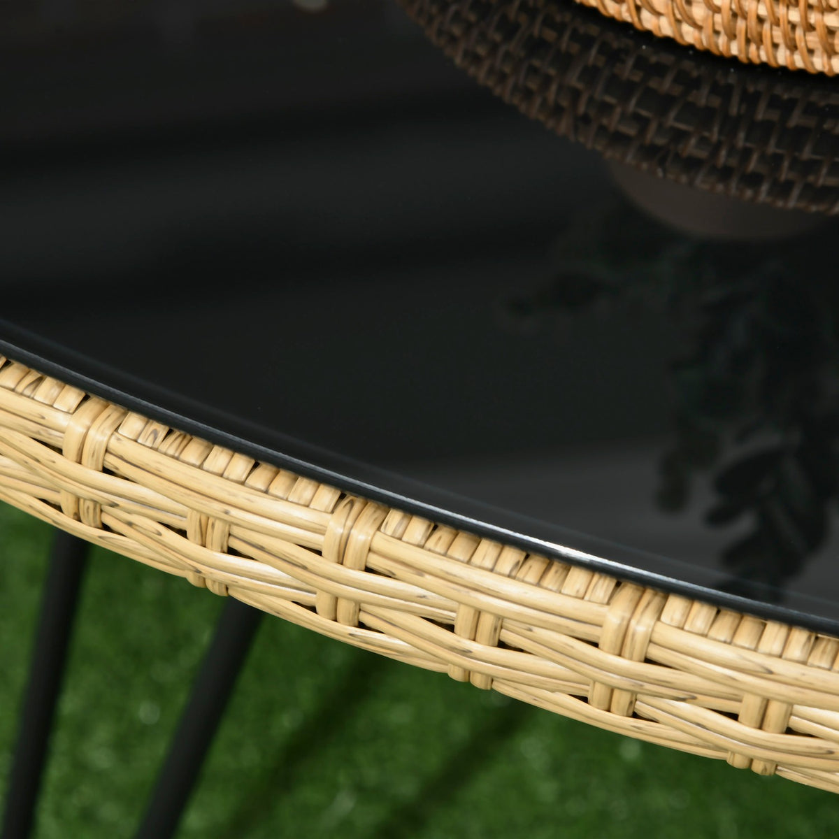Garden Furniture Set, Seating Group With Cushions, Seating Set With 2 Chairs, 1 Coffee Table, 1 Two-Seater Garden Sofa, Lounge Furniture