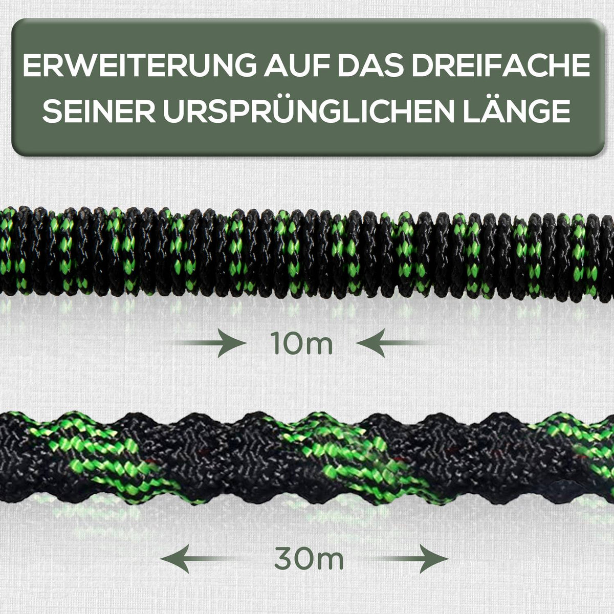 Garden Hose Flexible 30M 10 Functions Spray Nozzle 1/2 & 3/4 Inch Connection Stretchable