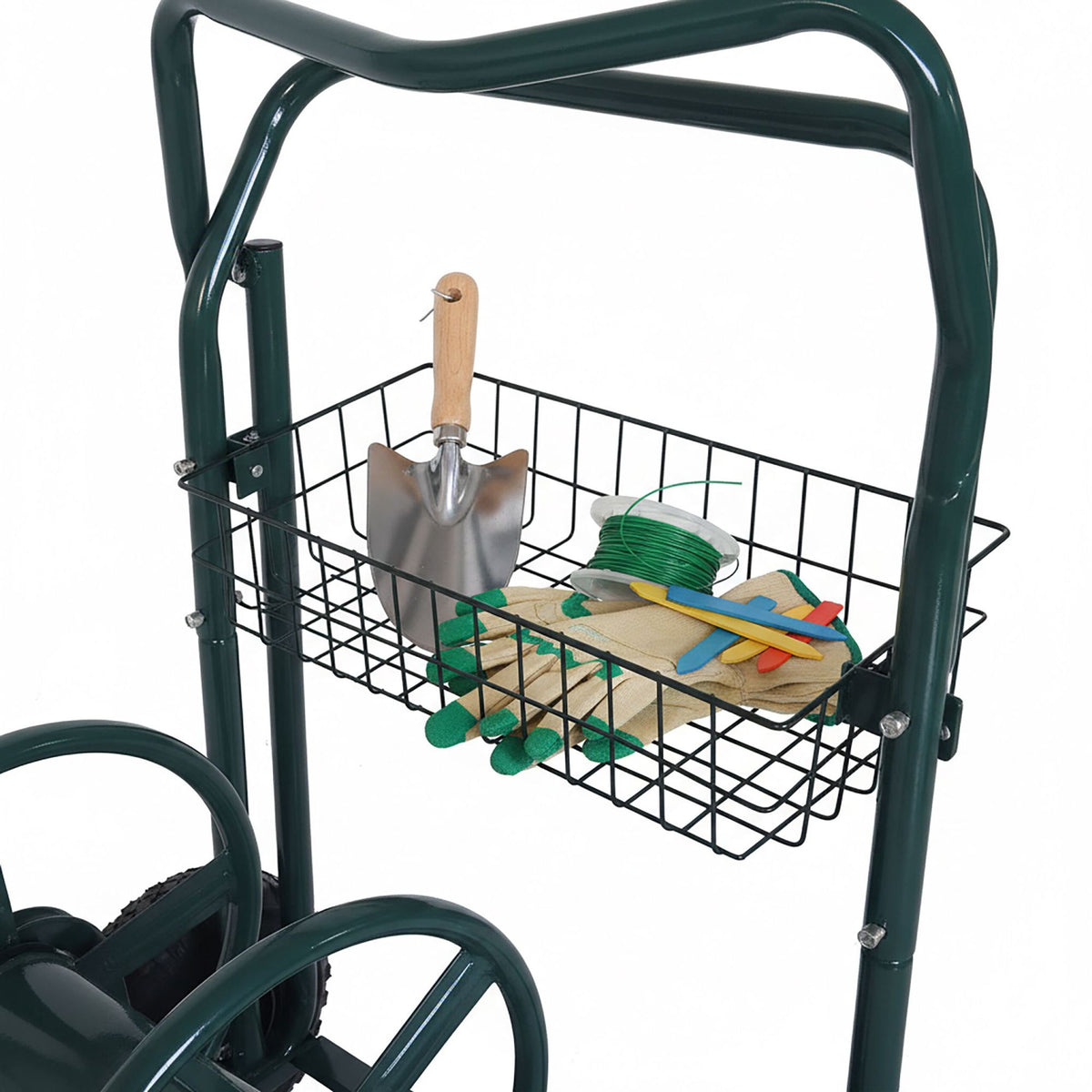 Garden Hose Trolley with 60m Reel and Wheels