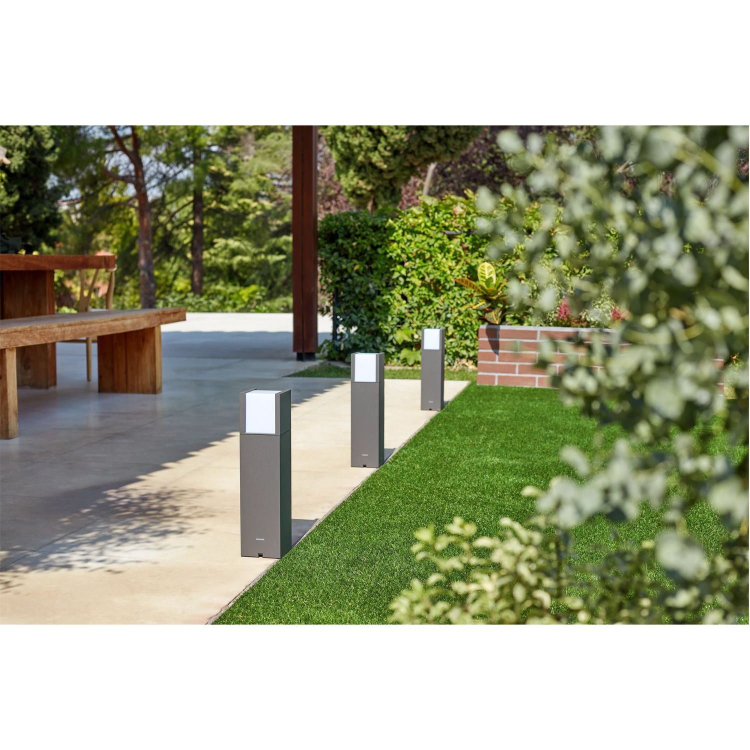 GardenLink Arbor Pedestal Warm White Anthracite