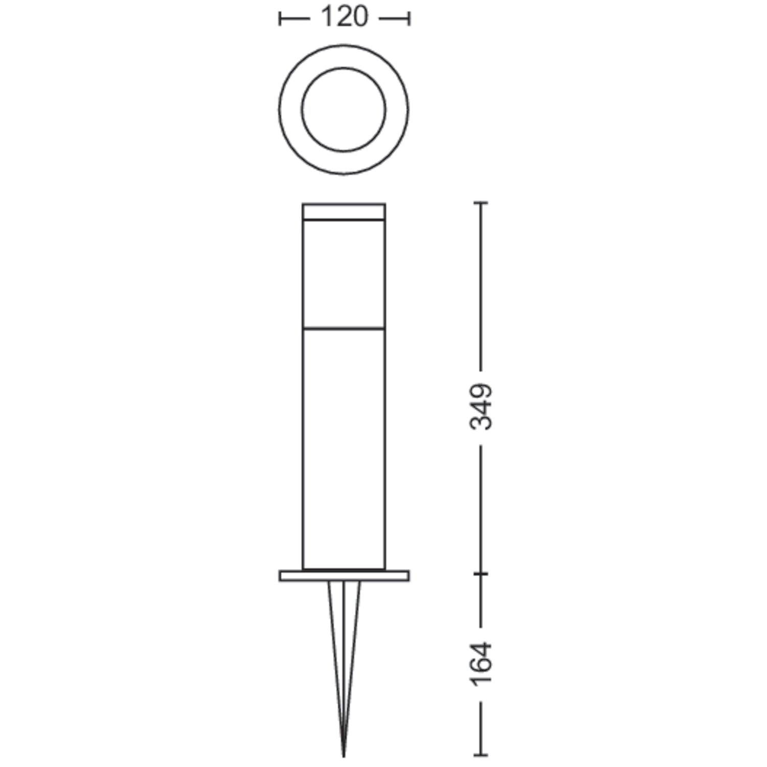 GardenLink Starter kit Pedestal Warm white 600 lm 3-pack Anthracite