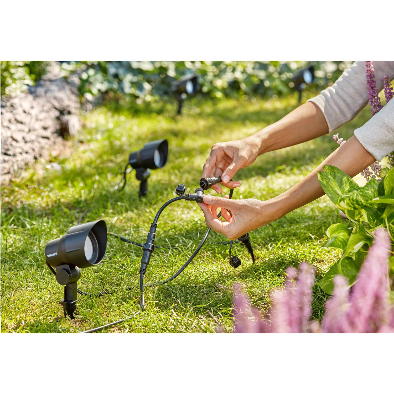 GardenLink Starter kit Spotlight Warm white 600 lm 1-pack Black