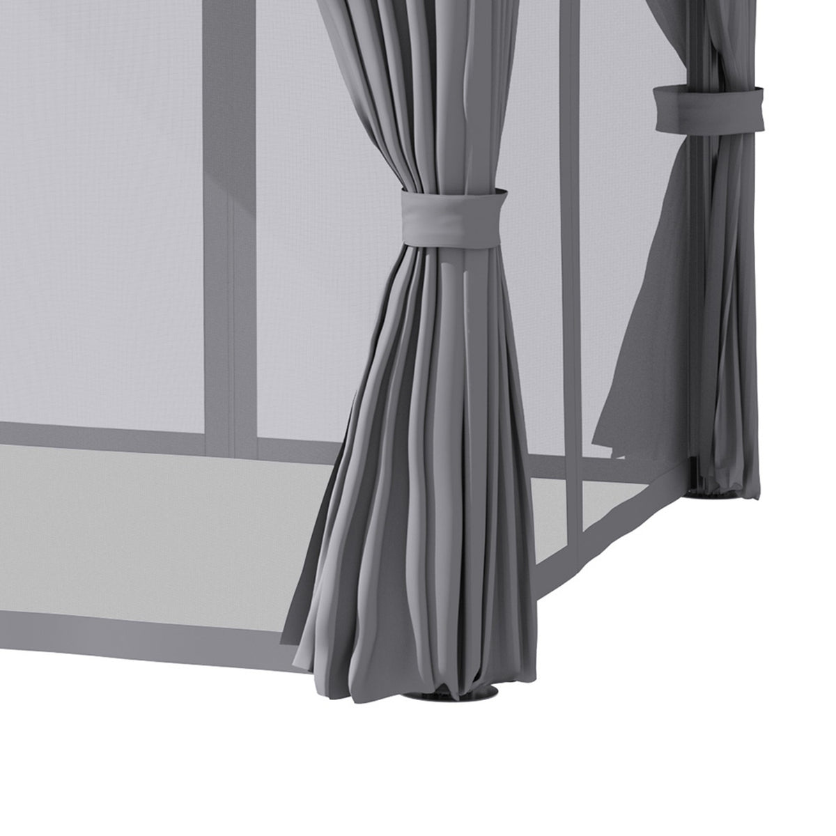 Garden Pavilion Pavilion 3 X 3 M Garden Tent With Double Roof Marquee Party Tent With 4 X Side Panels Mosquito Net Weatherproof Aluminum Polyester