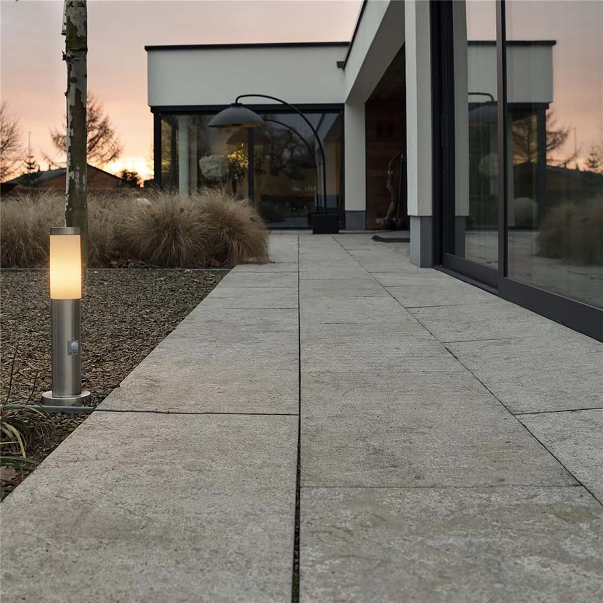 Garden Post with Motion Detector 20 W E27