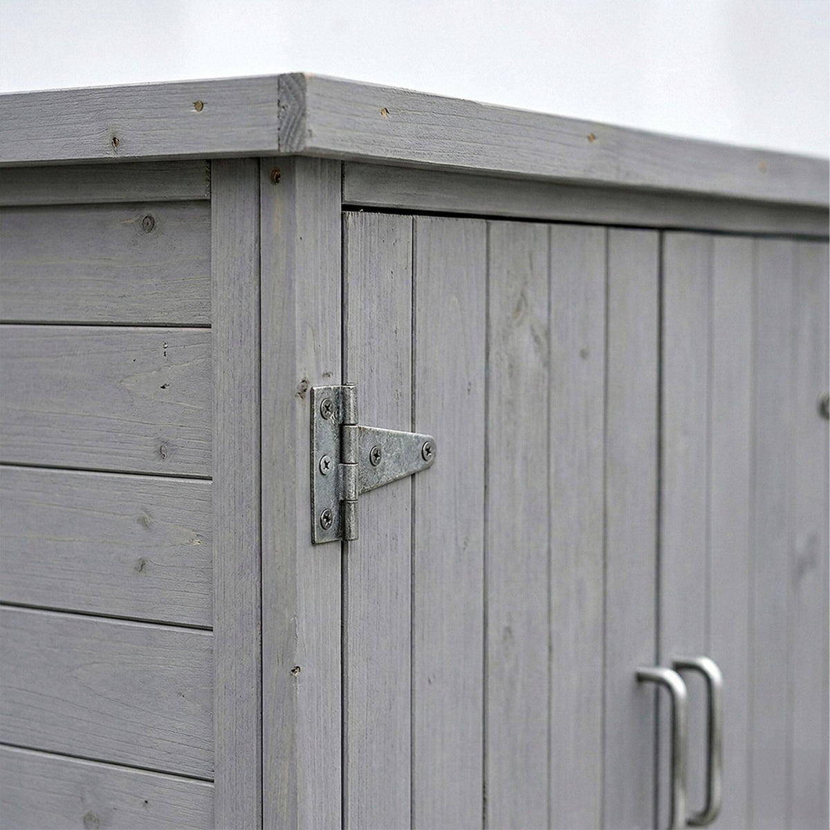 Garden Potting Table with Cabinet and Galvanized Top