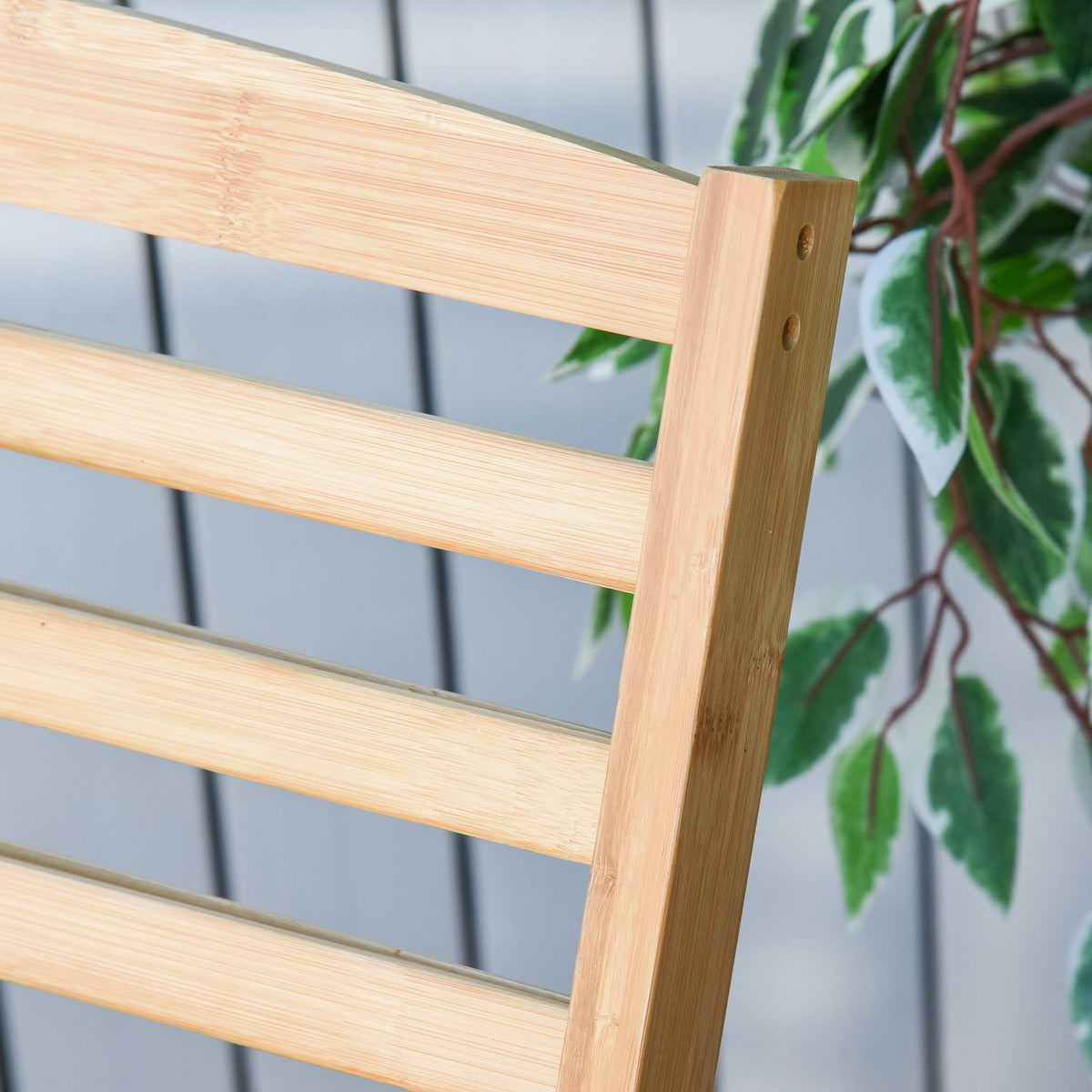 Garden Rocking Chair Relax Chair Garden Chair Rocking Chair Bamboo Plywood Natural 70 X 100 X 95.5 Cm