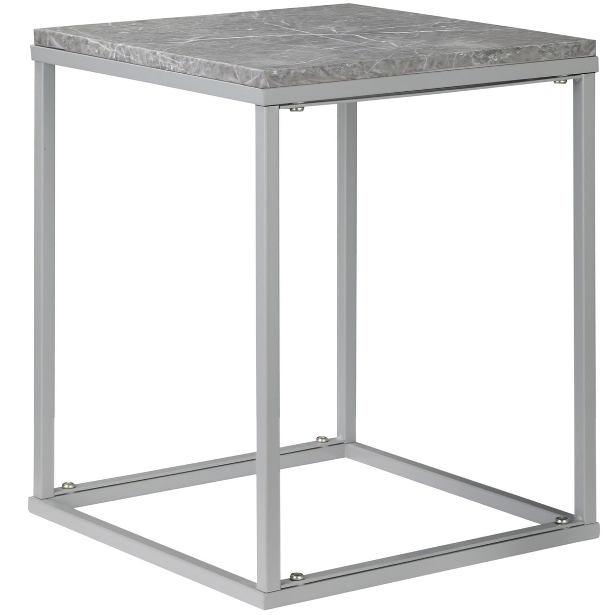 Garden Table Side Table Coffee Table Outdoor Indoor With Metal Frame For Garden Terrace Balcony In Industrial Design Stable 40 X 40 X 50 Cm