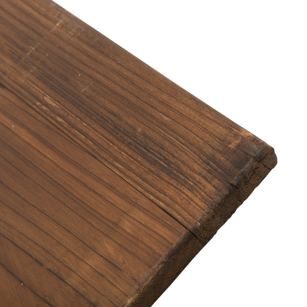 Garden Table Solid Wood Balcony Table Wooden Table Wheel Shape Weather-Resistant Natural 113 X W60 X H65 Cm