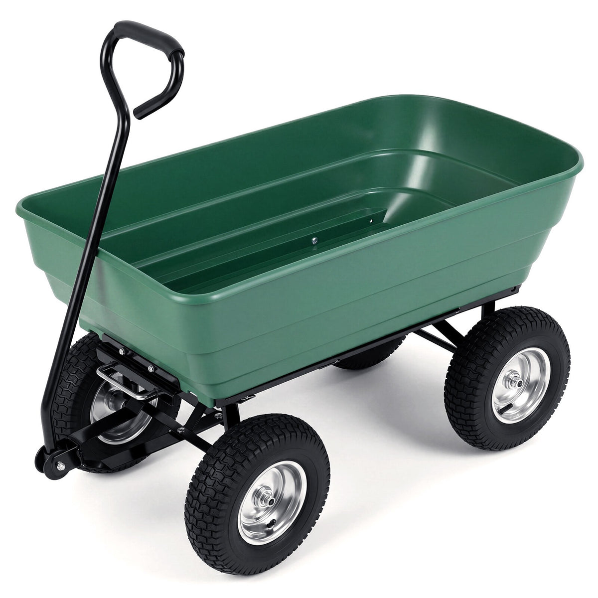 Garden Trolley with Tipping Function, 410 kg Capacity, Green