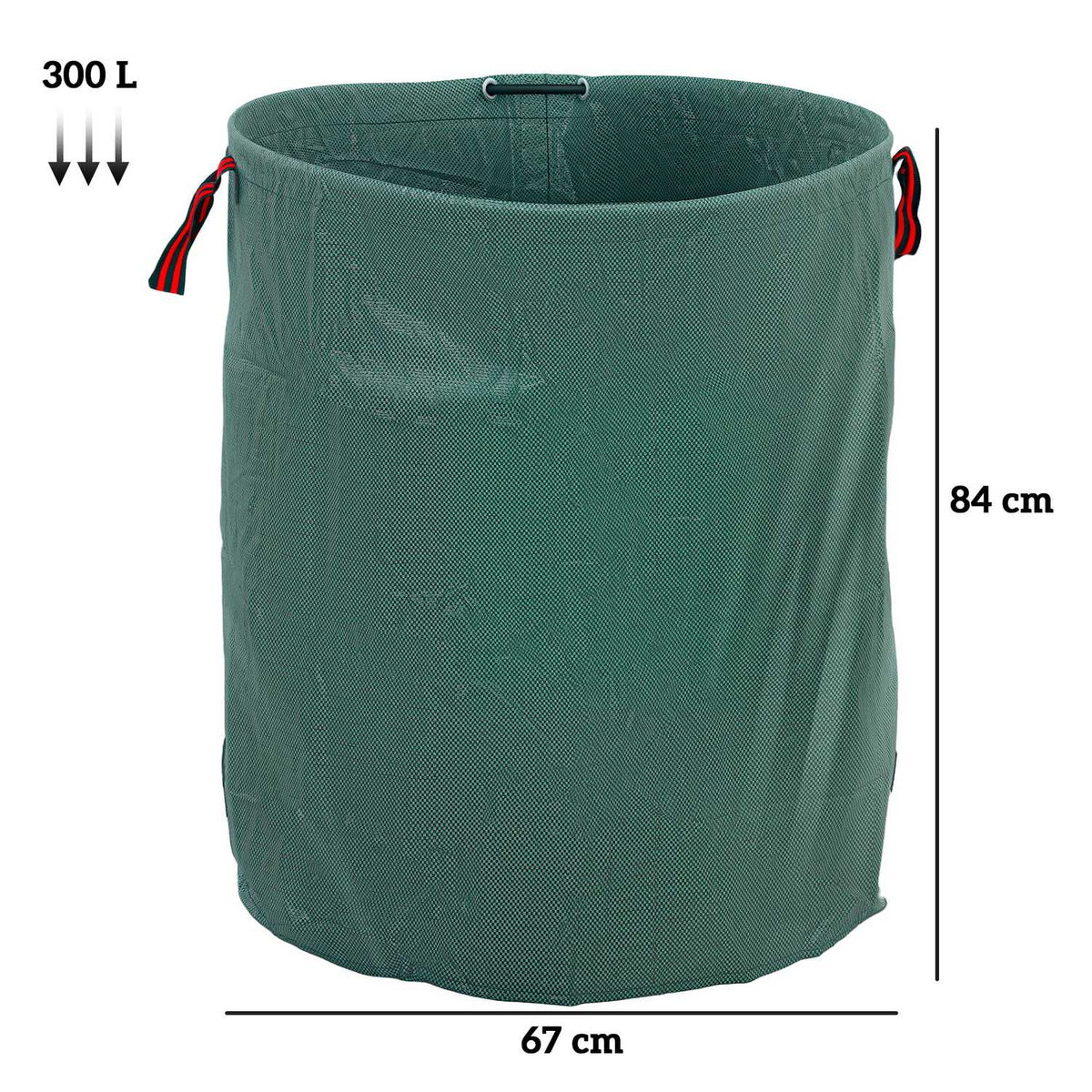 Garden bag 3x300L waterproof garden waste bag with handles, stable leaf bag, self-standing garden bags with UV protection, reusable garden waste bags for garden waste green waste