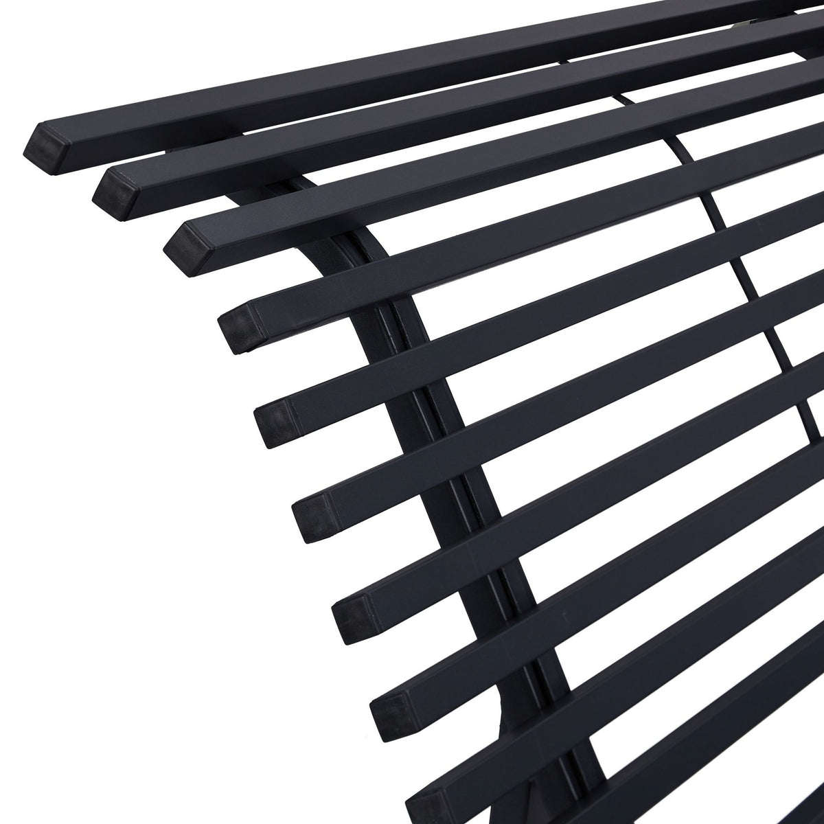 Garden bench in steel, anthracite