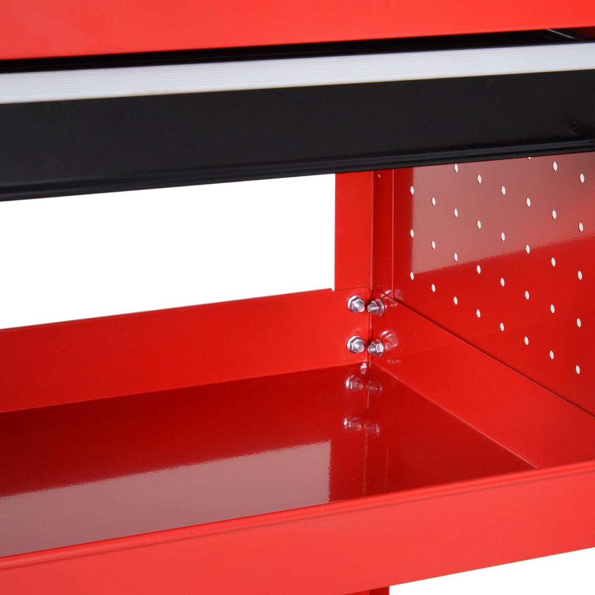 Garden bench with a load capacity of 60 kg, red, weatherproof and stable, ideal for the garden and terrace