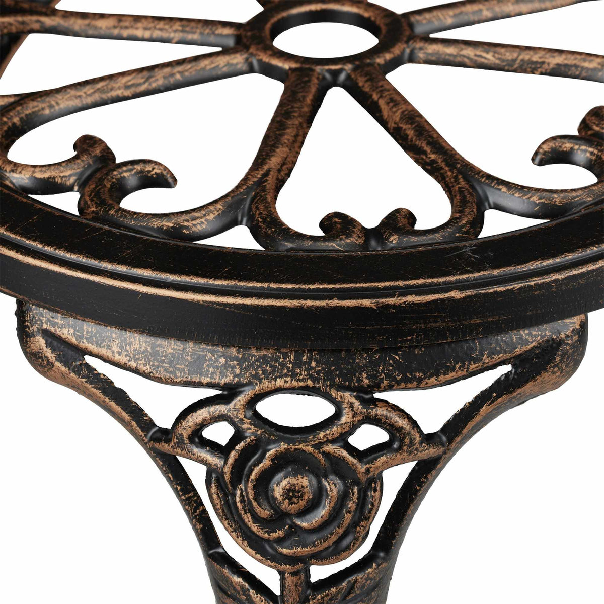 Garden bench with roses