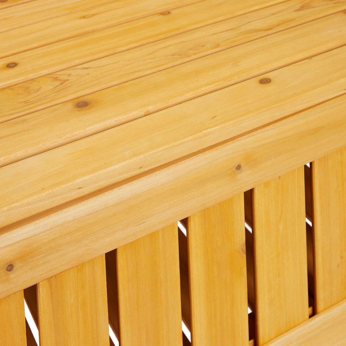 Garden bench with storage