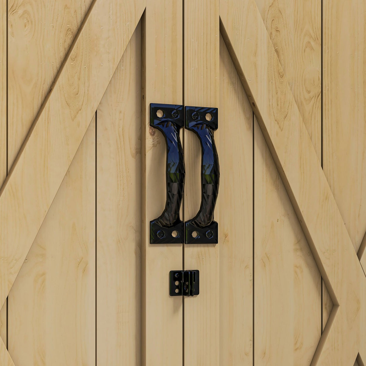 Garden cupboard, tool cupboard, weatherproof tool shed, wooden cupboard with double door, garden shed, natural, 77.5 x 88 x 90 cm