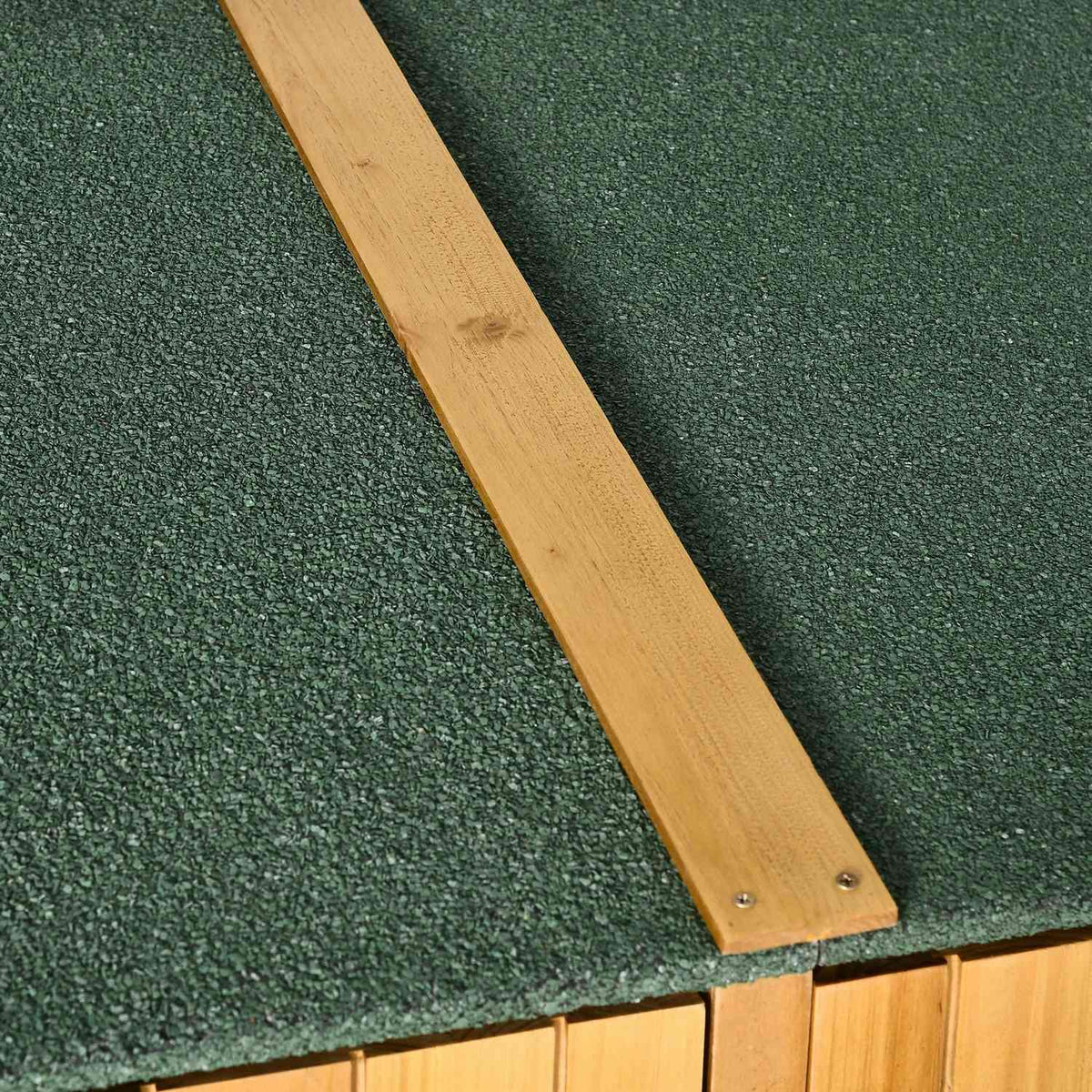 Garden cupboard, tool shed with 2 doors, tool cupboard with asphalt roof, ground nails, garden storage cupboard, fir wood, 140 x 75 x 157 cm