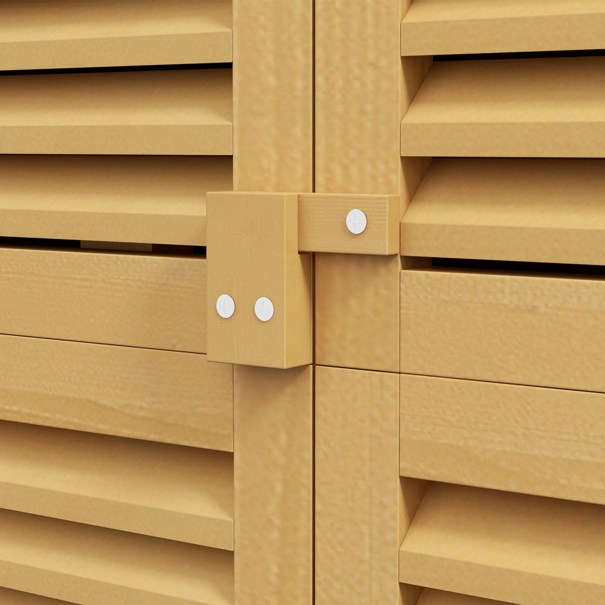 Garden cupboard wooden tool shed tool shed with asphalt roof slatted door tool cupboard shed garden 4 compartments light yellow 87 x 46.5 x 160 cm