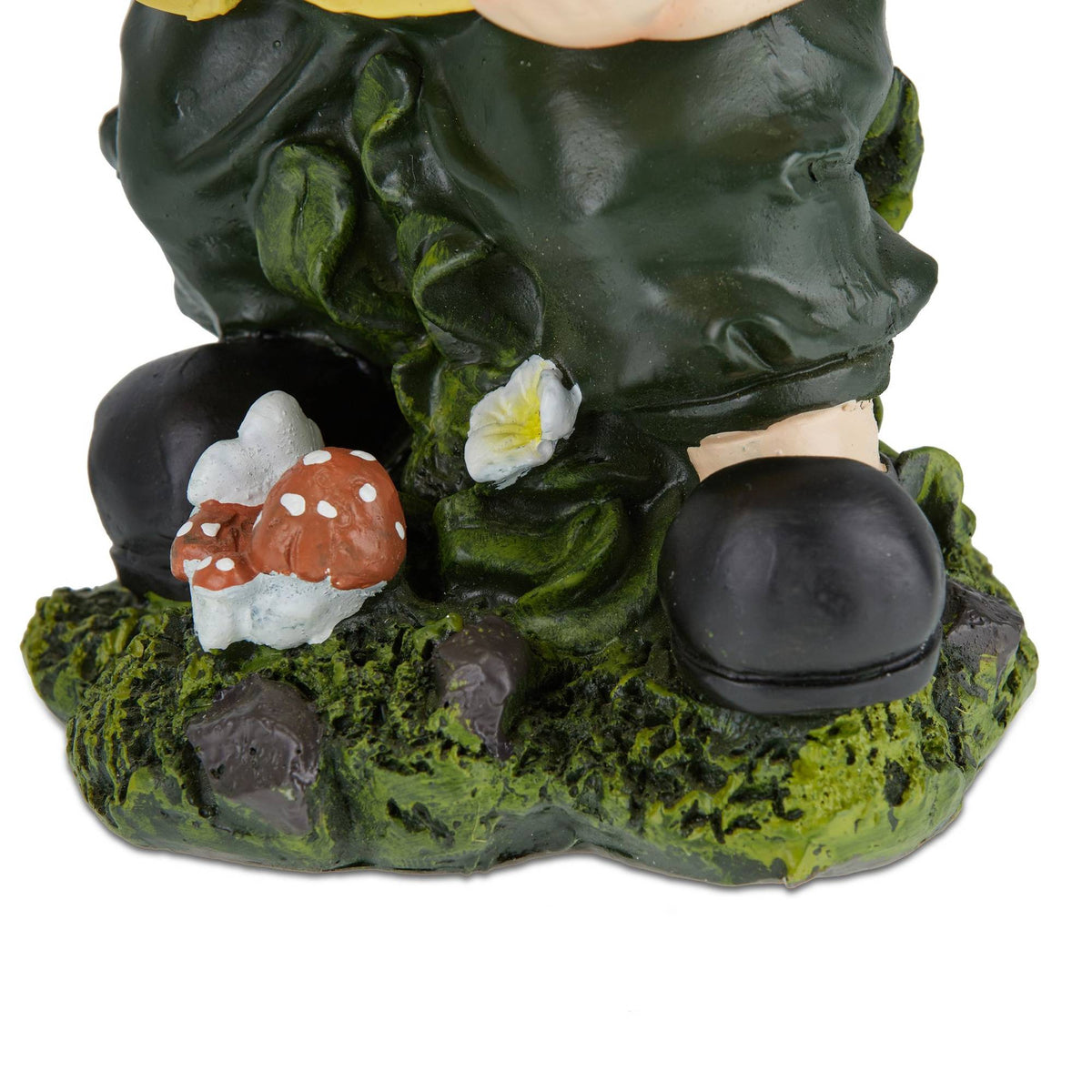 Garden gnome with shovel