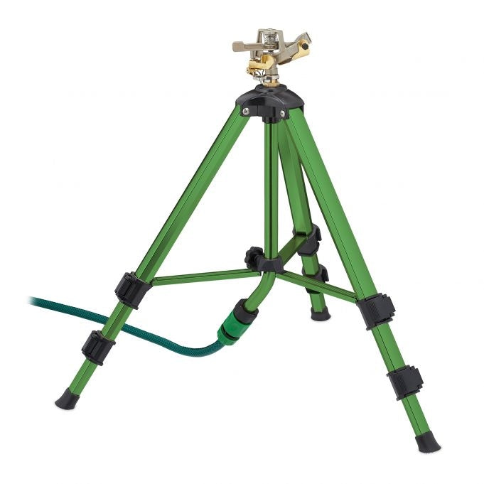 Garden sprinkler with adjustable stand