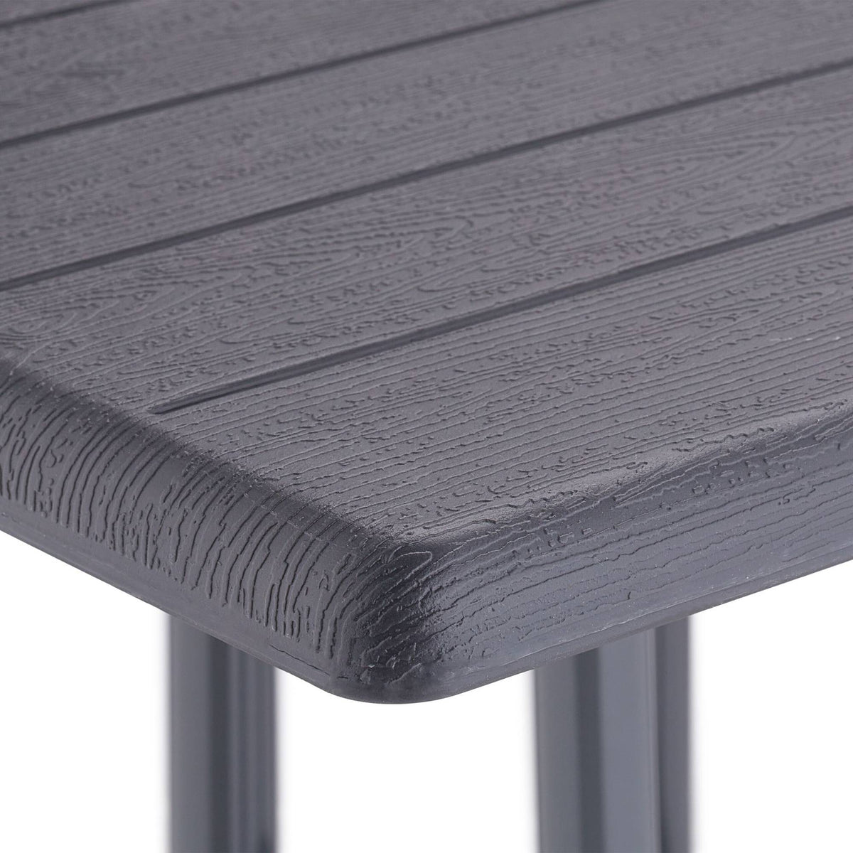 Garden table in gray wood look
