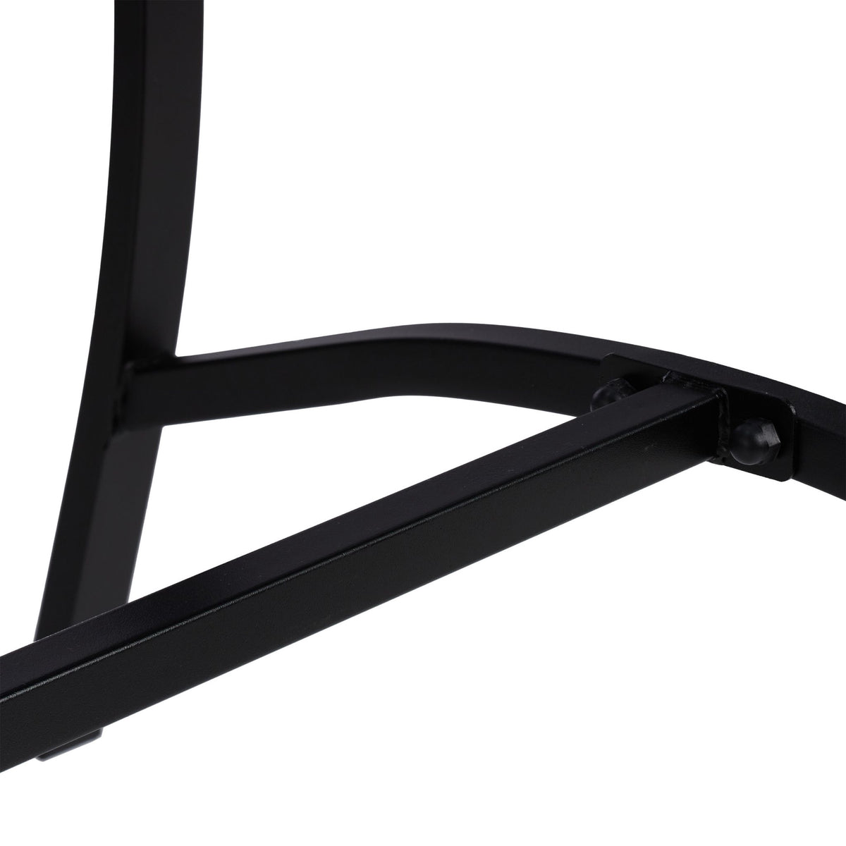 Garden table rectangular black