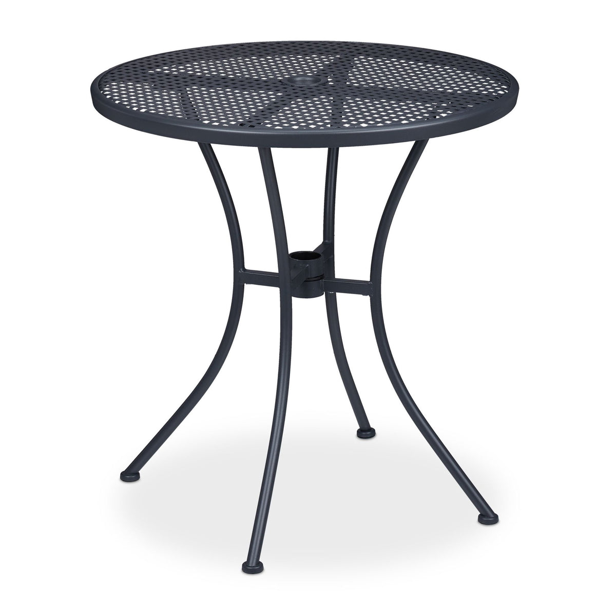 Garden table with hole for parasol