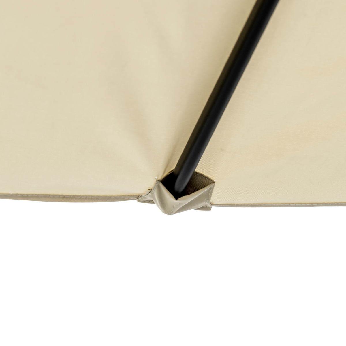 Garden umbrella 285x147cm market umbrella with tilt angle double parasol with wind roof for terrace and garden khaki